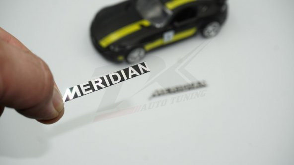 Meridian Logo Hoparlör Krom Metal 3M Logo Amblem 2 Li Set ürün görseli