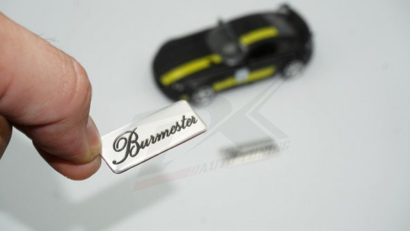 Burmester Logo Hoparlör Krom Metal 3M Logo Amblem 2 Li Set ürün görseli 1