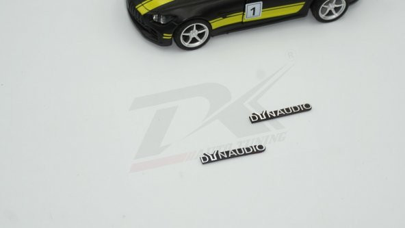 Dynaudio Logo Hoparlör Krom Metal 3M Logo Amblem 2 Li Set - 3