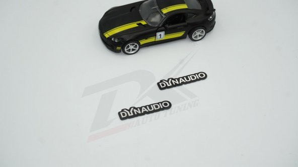Dynaudio Logo Hoparlör Krom Metal 3M Logo Amblem 2 Li Set - 3