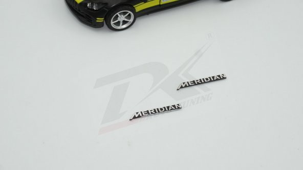 Meridian Logo Hoparlör Krom Metal 3M Logo Amblem 2 Li Set - 3