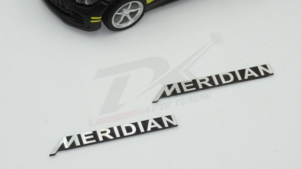 Meridian Logo Hoparlör Krom Metal 3M Logo Amblem 2 Li Set - Resim 3
