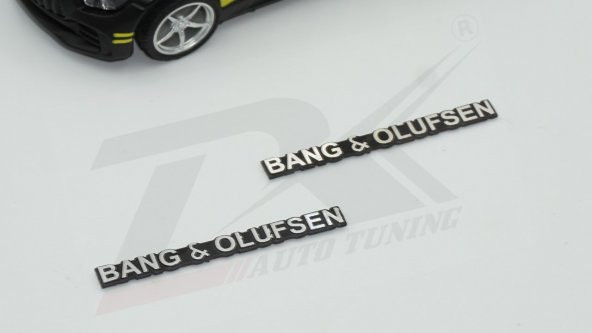 Bang Olufsen Logo Hoparlör Krom Metal 3M Logo Amblem 2 Li Set - 4