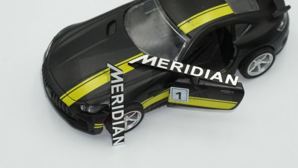 Meridian Logo Hoparlör Krom Metal 3M Logo Amblem 2 Li Set - Resim 4
