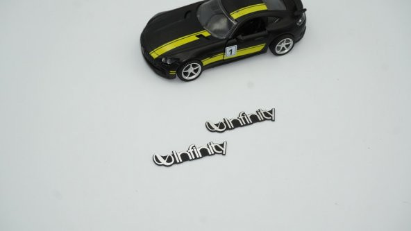 İnfinity Hoparlör Krom Metal 3M Logo Amblem 2 Li Set - 3