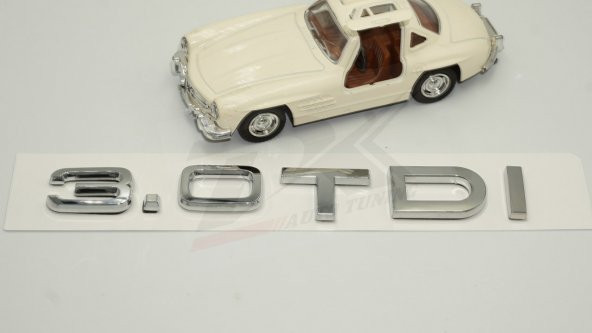 Audi 3.0 TDi B7 B8 B9 Krom ABS 3M 3D Bagaj Yazı Logo Orjinal Ürün - 4
