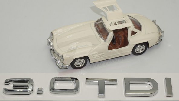 Audi 3.0 TDi B7 B8 B9 Krom ABS 3M 3D Bagaj Yazı Logo Orjinal Ürün - 5