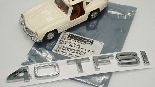 Audi 40 TFSİ Krom ABS 3M 3D Bagaj Yazı Logo Orjinal Ürün - Resim 8