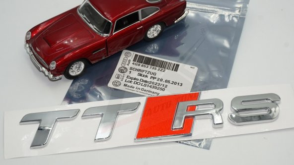 Audi TTRS Krom ABS 3M 3D Bagaj Logo Yazı Orjinal Ürün - 10