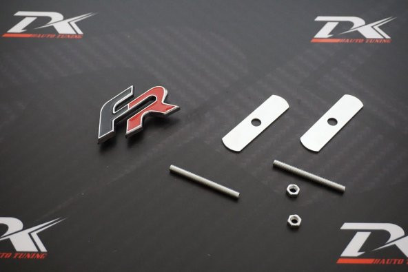 Seat FR Logo Ön Panjur Vidalı 3D Krom Metal Logo - 2