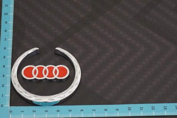 Audi Buğday Kulakları Krom Metal 3M 3D Logo OEM Ürün - Resim 4