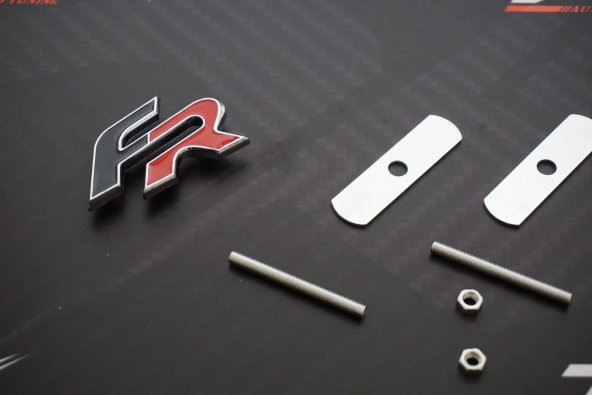 Seat FR Logo Ön Panjur Vidalı 3D Krom Metal Logo - 3