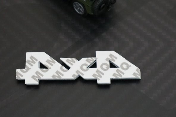 4X4 Arazi Suv Pickup Bagaj Krom Metal 3M 3D Yazı Logo Amblem - 6