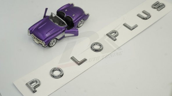 Volkswagen Polo Plus Yeni Nesil Bagaj 3M 3D Krom ABS Yazı Logo Am - Resim 2