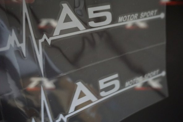 Audi A5 Motor Sport Kelebek Cam Sticker 2 Li Set ürün görseli