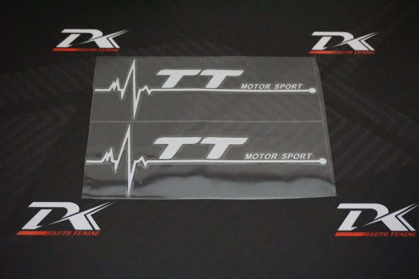 Audi TT Motor Sport Kelebek Cam Sticker 2 Li Set - Resim 2
