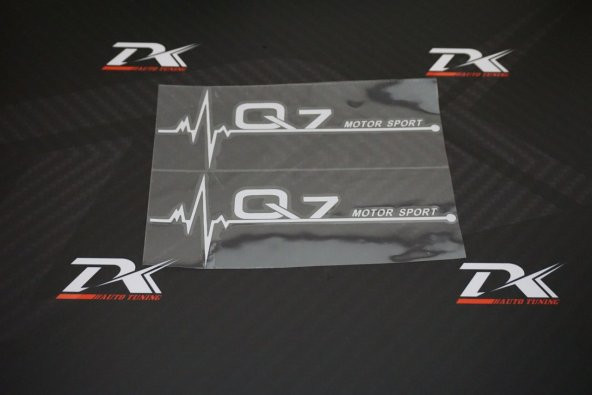 Audi Q7 Motor Sport Kelebek Cam Sticker 2 Li Set - Resim 2