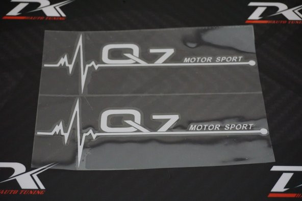 Audi Q7 Motor Sport Kelebek Cam Sticker 2 Li Set - Resim 4