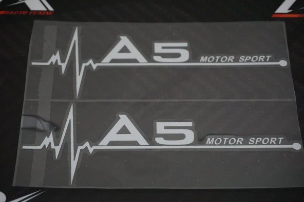 Audi A5 Motor Sport Kelebek Cam Sticker 2 Li Set - Resim 4