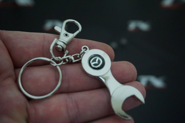Mazda Logo İngiliz Anahtarlık Sibop Kapağı Seti