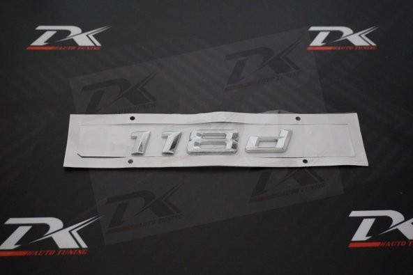 Bmw 118d Krom Metal 3M 3D Bagaj Logo Yazı Orjinal Ürün