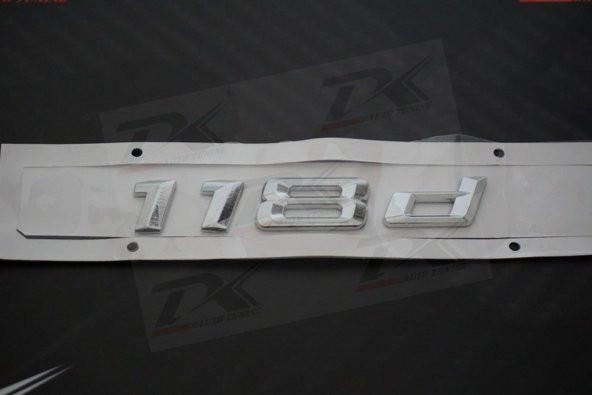 Bmw 118d Krom Metal 3M 3D Bagaj Logo Yazı Orjinal Ürün - 2