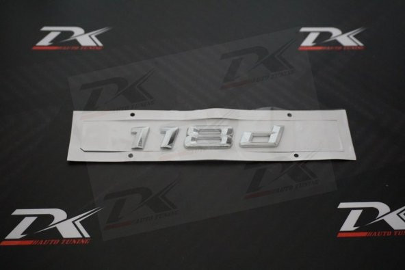 Bmw 118d Krom Metal 3M 3D Bagaj Logo Yazı Orjinal Ürün - 3
