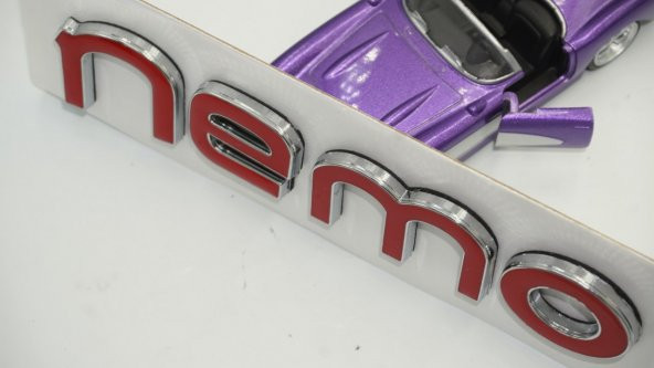 Citroen Nemo Bagaj Krom ABS 3M 3D Yazı Logo Amblem - Resim 5