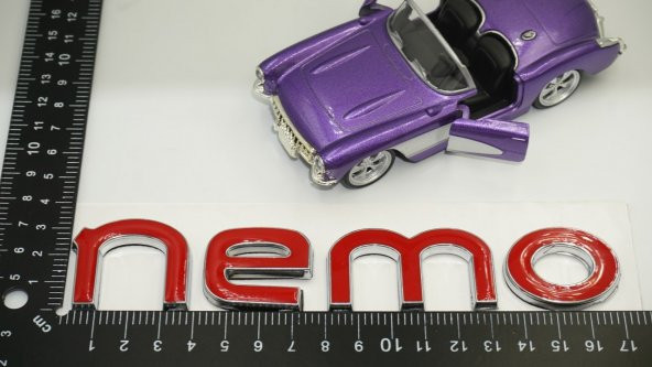 Citroen Nemo Bagaj Krom ABS 3M 3D Yazı Logo Amblem - Resim 6