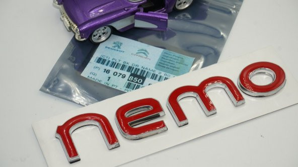 Citroen Nemo Bagaj Krom ABS 3M 3D Yazı Logo Amblem - Resim 7