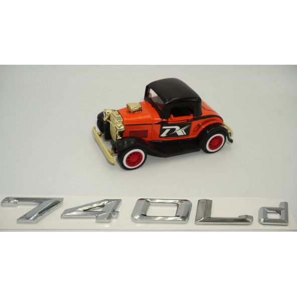 Bmw 740Ld Bagaj Krom Metal 3M 3D Yazı Logo - 4