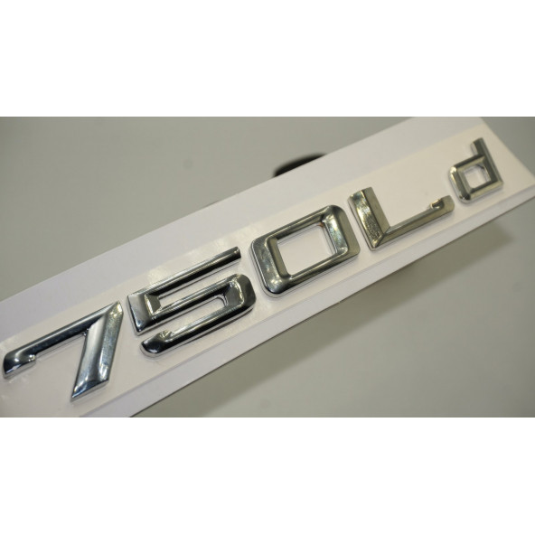 Bmw 750Ld Bagaj Krom Metal 3M 3D Yazı Logo ürün görseli 1