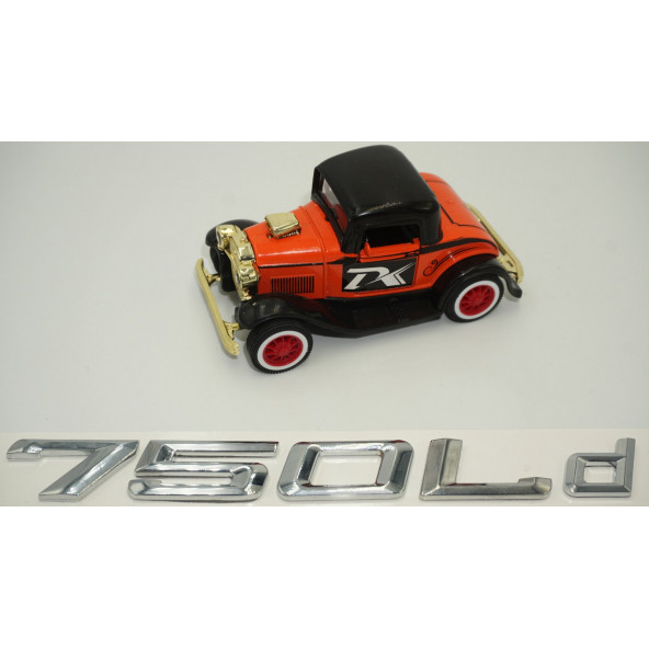 Bmw 750Ld Bagaj Krom Metal 3M 3D Yazı Logo - Resim 4