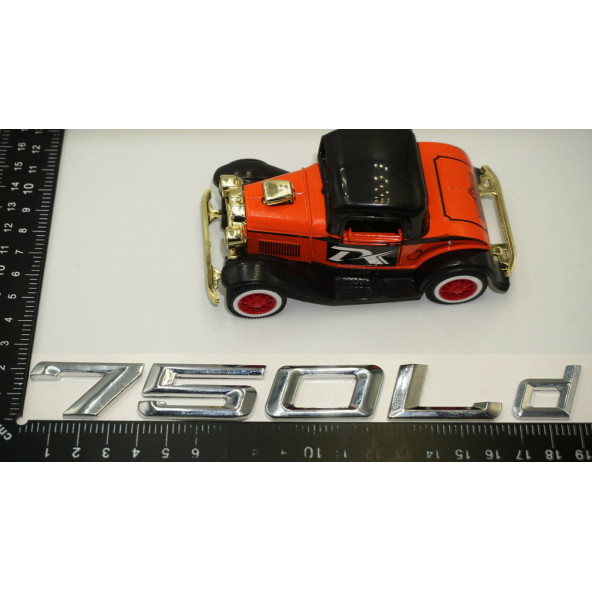 Bmw 750Ld Bagaj Krom Metal 3M 3D Yazı Logo - Resim 6