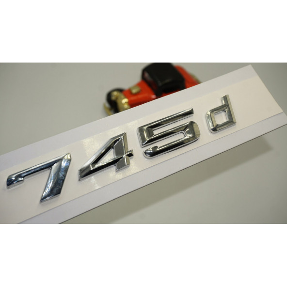 Bmw 745d Bagaj Krom Metal 3M 3D Yazı Logo