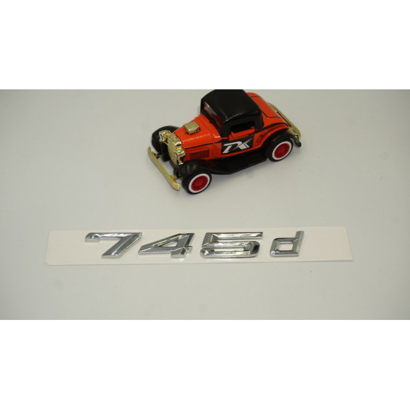 Bmw 745d Bagaj Krom Metal 3M 3D Yazı Logo - 2