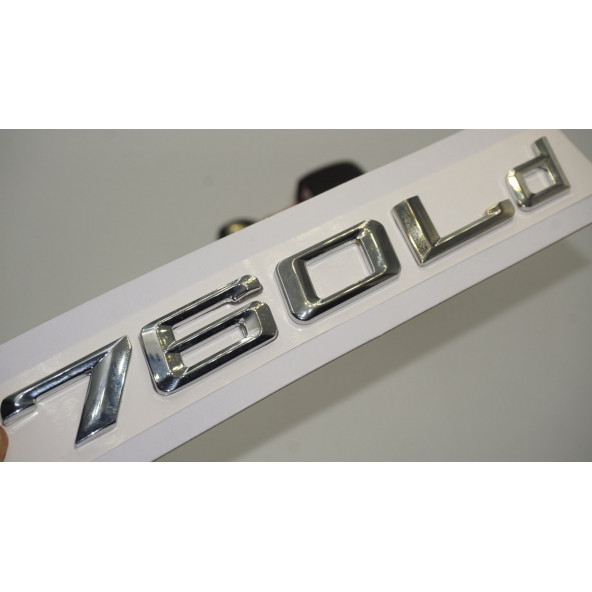 Bmw 760Ld Bagaj Krom Metal 3M 3D Yazı Logo