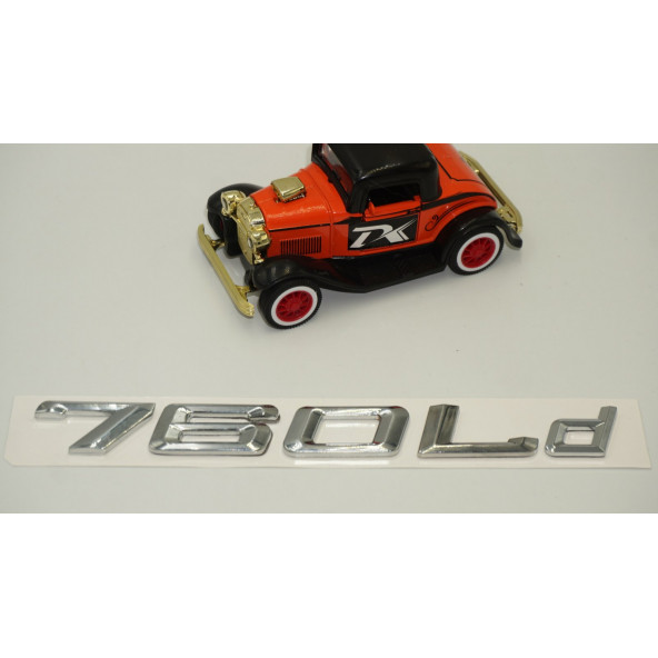Bmw 760Ld Bagaj Krom Metal 3M 3D Yazı Logo - 3