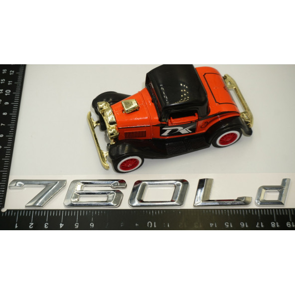 Bmw 760Ld Bagaj Krom Metal 3M 3D Yazı Logo - 6