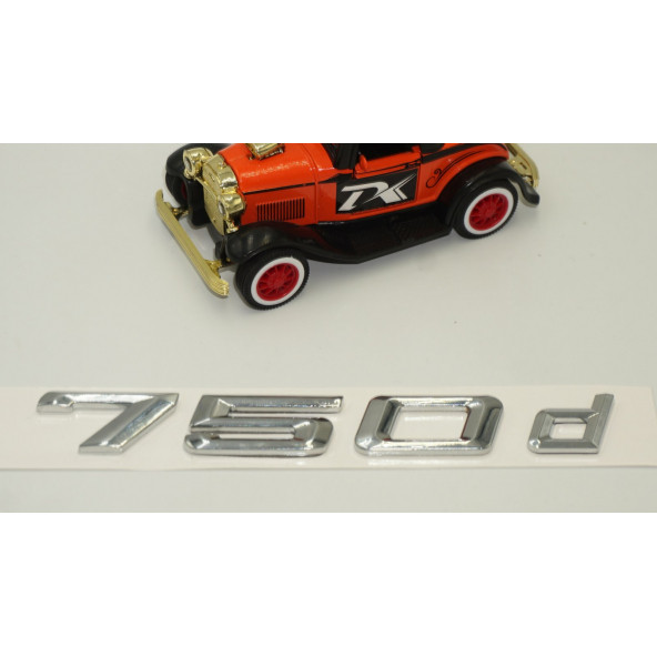 Bmw 750d Bagaj Krom Metal 3M 3D Yazı Logo - 3