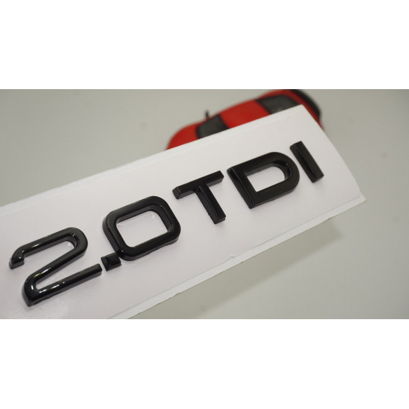 Audi 2.0 TDi B7 B8 B9 Siyah ABS 3M 3D Bagaj Yazı Logo Orjinal ürün görseli