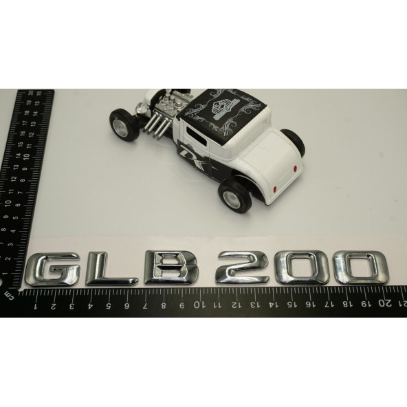 DK Benz GLB 200 Bagaj Krom Metal 3M 3D Yazı Logo - 5