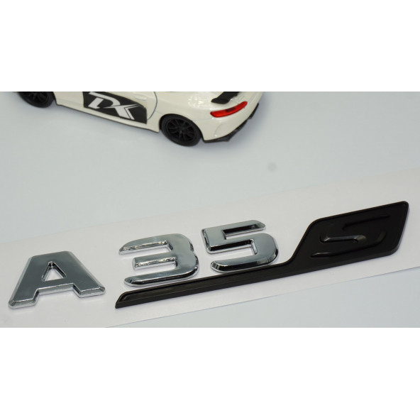 DK Benz A 35S Bagaj Siyah Krom ABS 3M 3D Yazı Logo - 3
