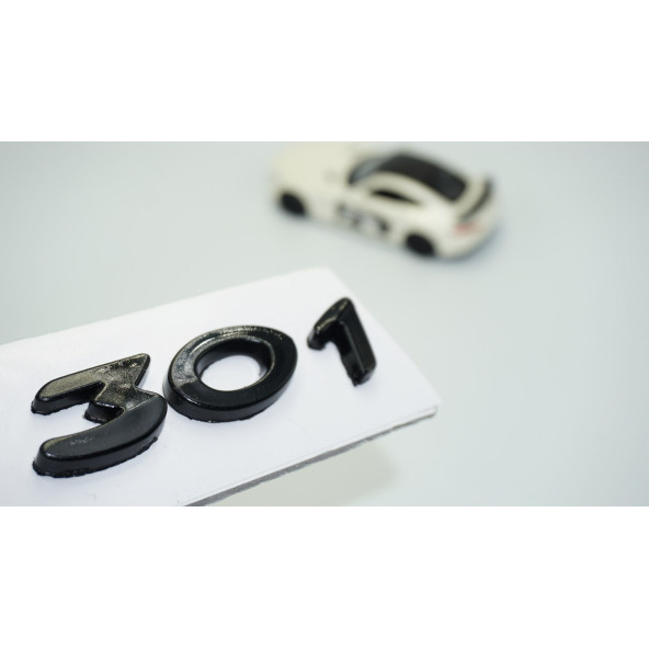 DK Tuning Peugeot 301 Bagaj 3M 3D Parlak Siyah ABS Logo Amblem ürün görseli 1