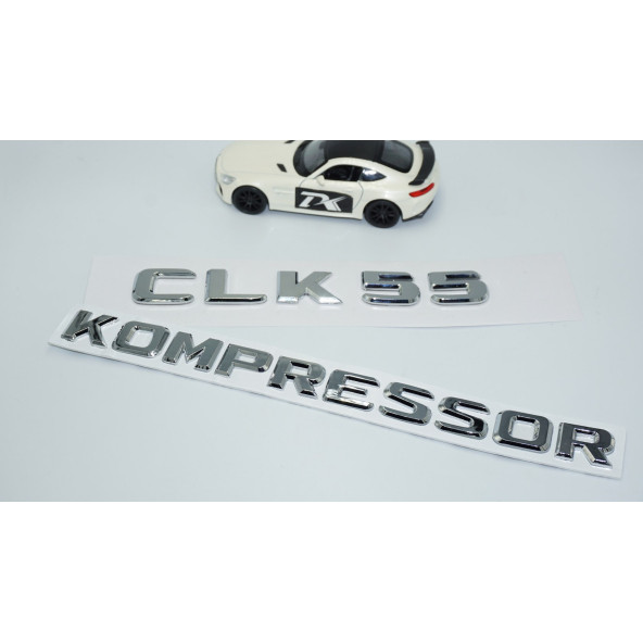DK Tuning CLK55 Kompressor Bagaj Krom ABS 3M 3D Yazı Logo Benz İle Uyumlu - 2