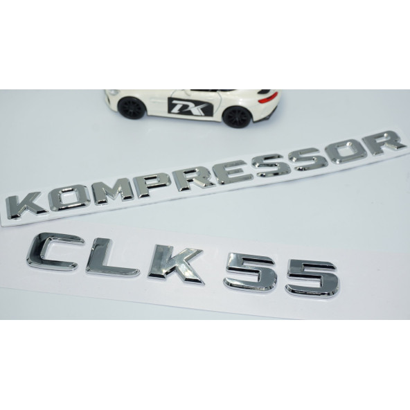 DK Tuning CLK55 Kompressor Bagaj Krom ABS 3M 3D Yazı Logo Benz İle Uyumlu - 3