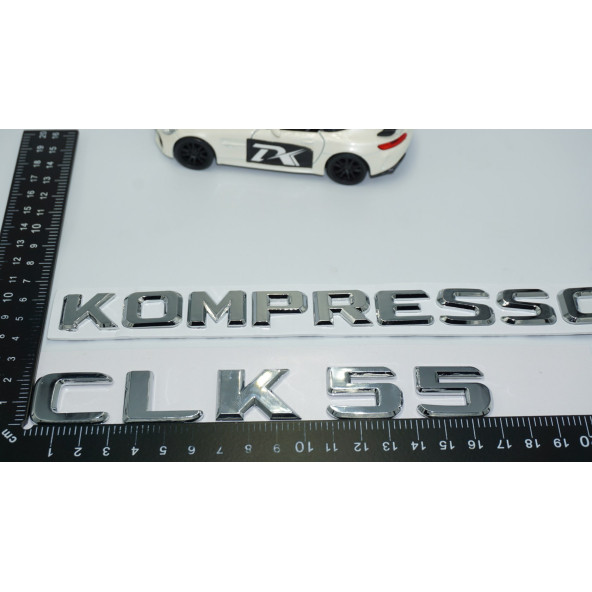 DK Tuning CLK55 Kompressor Bagaj Krom ABS 3M 3D Yazı Logo Benz İle Uyumlu - 4