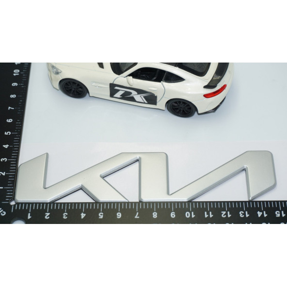 DK Tuning Kia Yeni Nesil Gri Metal Kaput Bagaj 15cm Logo Arma - Resim 4