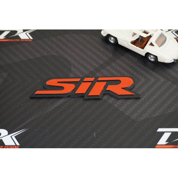 DK Tuning SiR Bagaj Kırmızı Siyah Metal Yazı Logo Honda İle Uyumlu - Resim 3