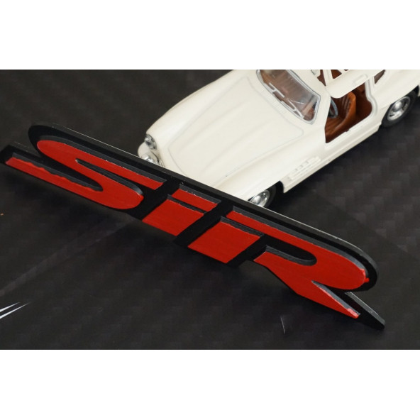 DK Tuning SiR Bagaj Kırmızı Siyah Metal Yazı Logo Honda İle Uyumlu - Resim 5